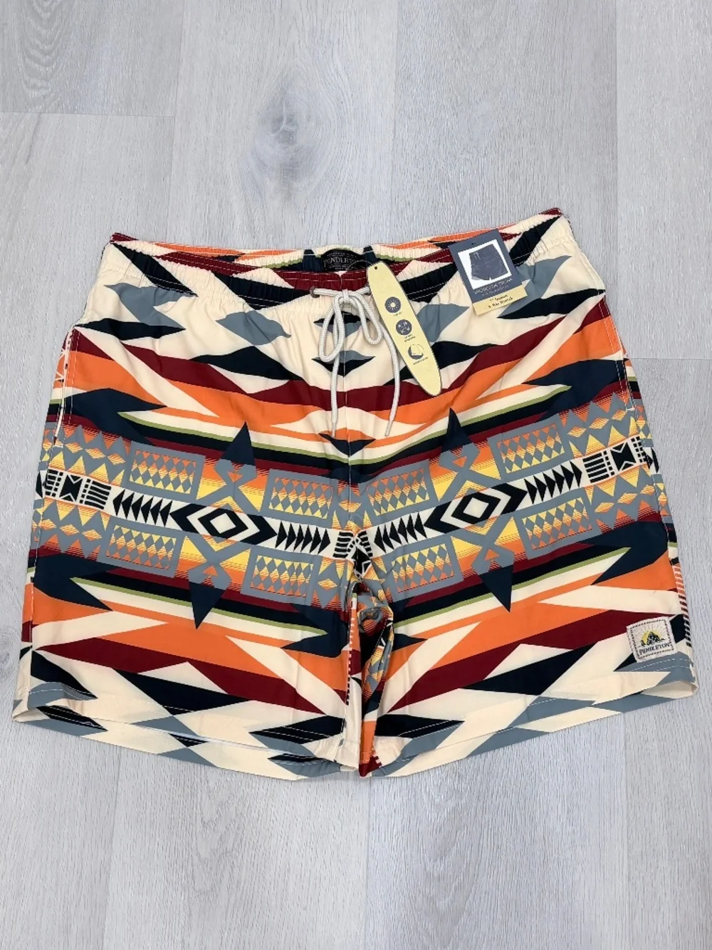 Pendleton Landscape Shoreside Swim Trunks 7” UPF 50+ Built-In Liner Mens L